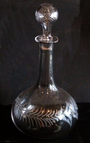 Victorian glass decanter