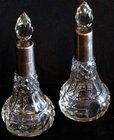 Pair of matching Victorian scent perfume bottles