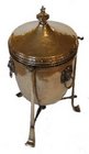 Edwardian brass coal bin/wine cooler