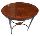 Edwardian inlaid oval table