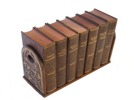 Victorian Mahogany and Brass Extending Book Ends
