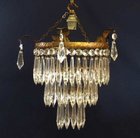 Edwardian icicle drop chandelier