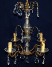 Antique French Louis XV style 4 arm chandelier