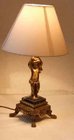 Small Antique french cherub table lamp