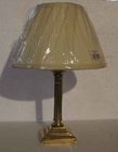 Edwardian brass corinthian column table lamp