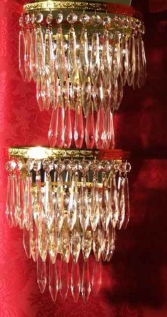 Mid 20th century icicle wall lights