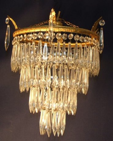 Edwardian 4 tier chandelier