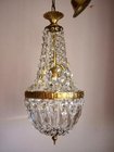 Edwardian crystal chandelier