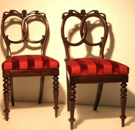 Pair of Regency side chairs