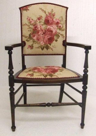 Edwardian mahogany bedroom chair