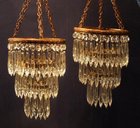Pair of Edwardian chandeliers