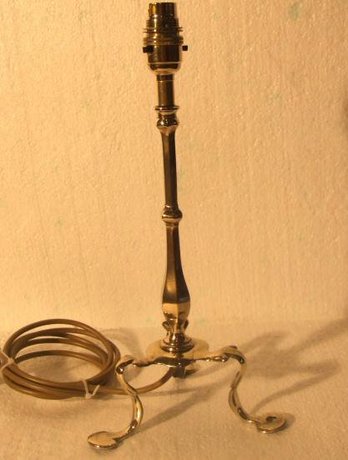 Edwardian brass pullman lamp