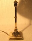 Stunning antique brass table lamp