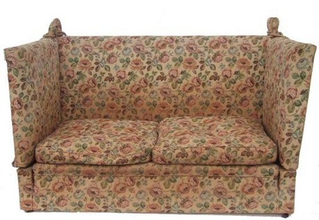 Large Edwardian knole sofa