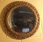 Vintage convex gilt wall mirror