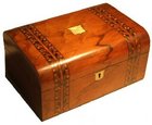 Victorian tunbridge ware jewelery box