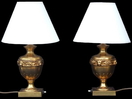 Pair of matching mid 20th Century table lamps