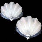 Pair of Deco Shell wall lights