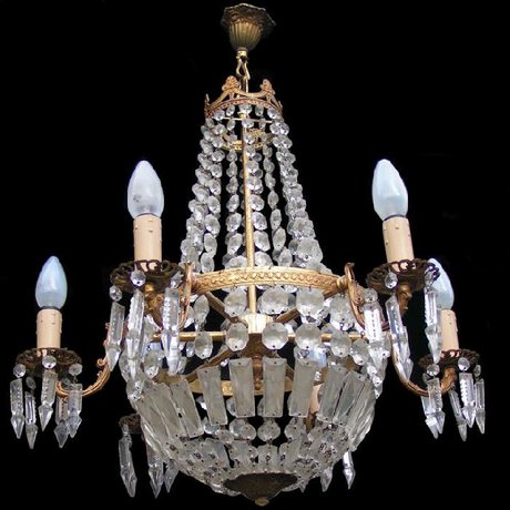 Sac a Perles Chandelier with 6 arms
