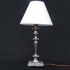 Circa Mid 20th Century silver plated lamp