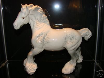 Beswick Cantering GREY Shire Horse Model 975