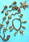 Vintage Trifari By the Sea Collection of Gold Charms Suite