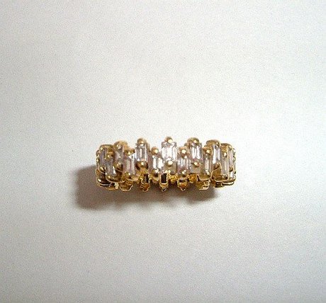 Vintage Eternity Ring Diamond Baguettes 3 Carats