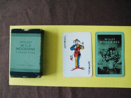 WILLS WOODBINE CIGARETTES PLAYING CARDS