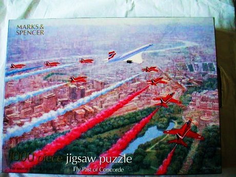 FLY PAST OF CONCORDE with Red Arrows
