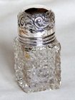 Silver Topped Glass Jar