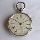Victorian English silver chronograph pocket watch