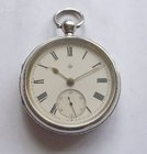J Morse Hailsham silver pocket watch by Rotherham