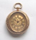 DF&Co 14ct gold pocket watch with locket