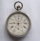 Silver chronograph pocket watch Woodruff. Dover. The Ascot