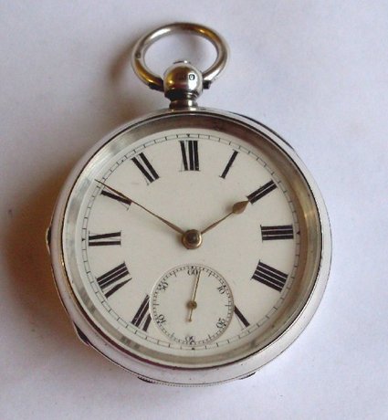 Victorian silver pocket watch by A G Foord. Hastings