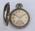 WW2 British army pocket watch with protective outer case.