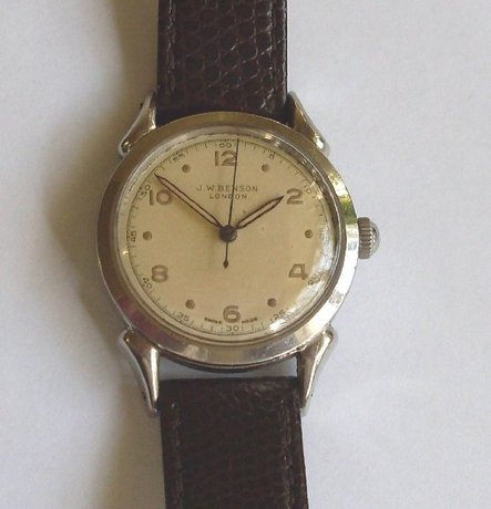 J W Benson automatic mens wristwatch