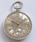 Thos Pritchard. Runcorn. Victorian silver fusee pocket watch.