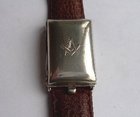 Masonic silver hunter cased men's wristwatch.
