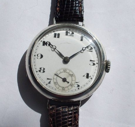 F.W.C Men's silver wristwatch.