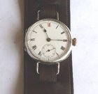 DF&Co Men's pre WW1 silver wristwatch