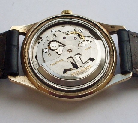 Jaeger LeCoultre men's gold automatic wristwatch.