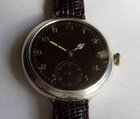 WW1 Men's silver wristwatch. East Yorks Volunteer Regt.
