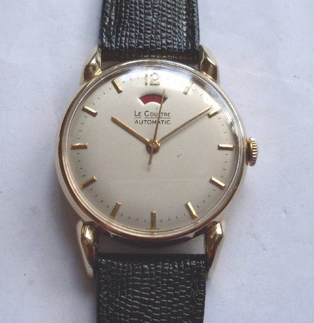 LeCoultre men's gold automatic wristwatch