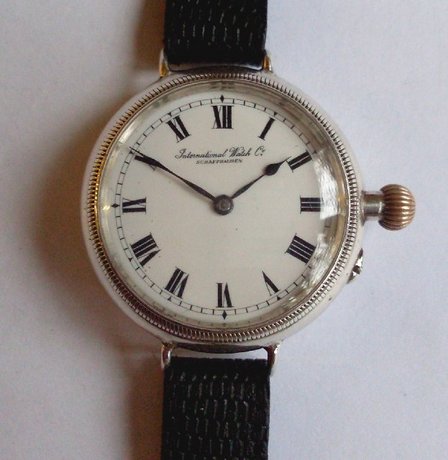 IWC Peerless men's Edwardian silver wristwatch