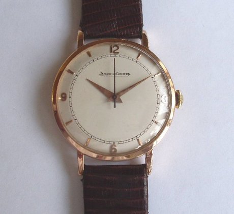 Jaeger LeCoultre men's 18ct gold wristwatch.