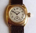 Rolex Oyster 18ct gold mid sized wristwatch.
