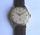 Omega men's gold wristwatch 1960