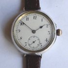 S&Co men's pre WW1 silver wristwatch.