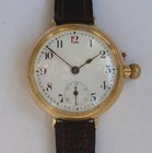 Men's 18 ct gold Borgel cased wristwatch